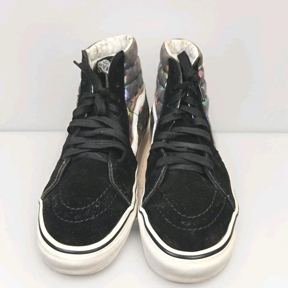 Vans Iridescent Checkerboard Men's 5.5‎  High Top Skateboard Shoe Off The Wall